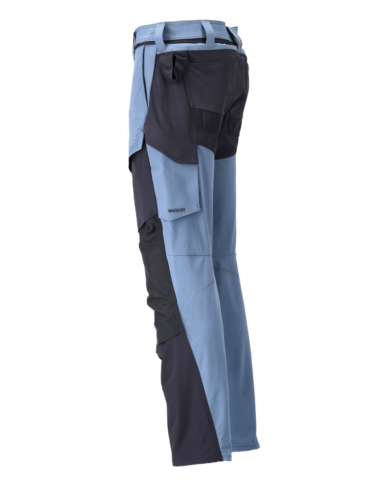 MASCOT® CUSTOMIZED Hose mit Knietaschen  Gr. 76/C44, steinblau/schwarzblau - bekommst Du bei ★ HUG Technik ✓