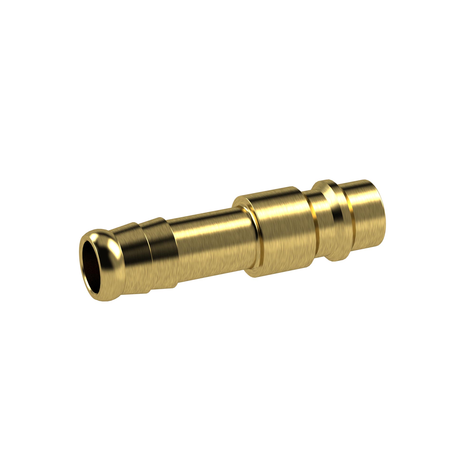 Einstecktülle für Kupplungen NW 7,2 - 7,8, Messing blank, Tülle LW 6 - bei HUG Technik ✓