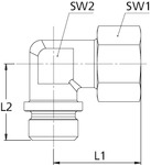 Winkel-Einschraubverschraubung, M10x1,0 AG, Rohr-Außen-ø 6 mm, Stahl verzinkt - bekommst Du bei HUG Technik ♡
