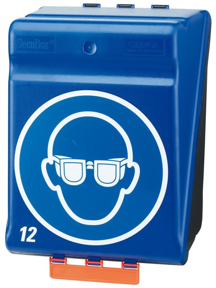 Aufbewarungsbox SECU Box® für Augenschutz, blau - direkt bei HUG Technik ✓