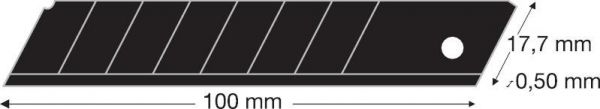 LUTZ BLADES® Abbrechklinge black 18mm Pack mit 10 Stück - bekommst Du bei HUG Technik ♡