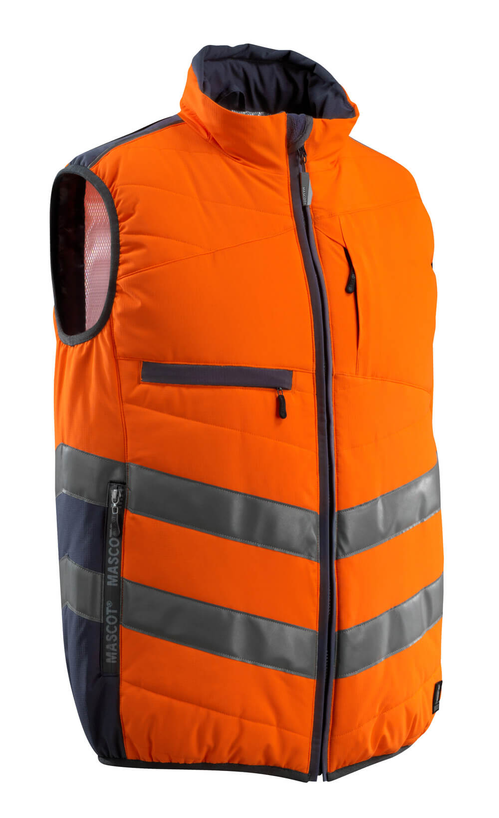 MASCOT® SAFE SUPREME Winterweste »Grimsby« Gr. 2XL, hi-vis orange/schwarzblau - gibt’s bei ☆ HUG Technik ✓