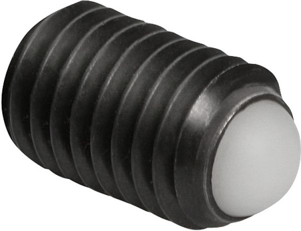 Kugeldruckschraube ohne Kopf M04, Form:D Vergütungsstahl, Komp:Polyacetal, L1=10 - K0383.30410 - bekommst Du bei ★ HUG Technik ✓