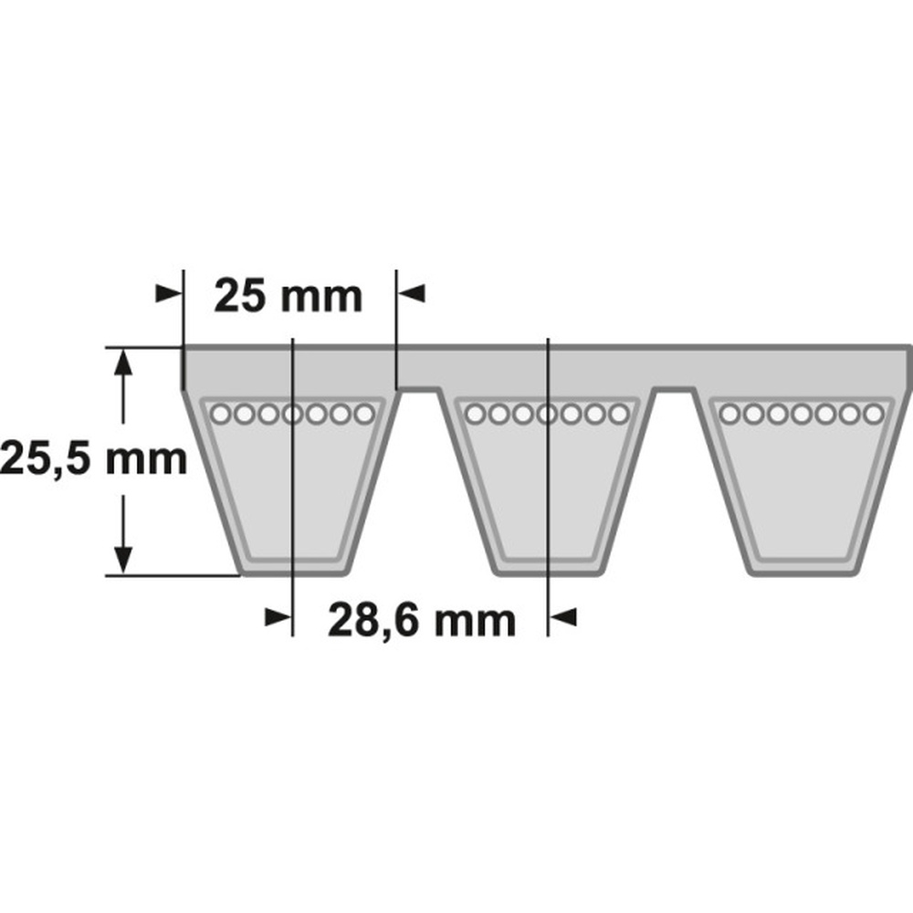 Skizze Gates® Kraftband 8V
