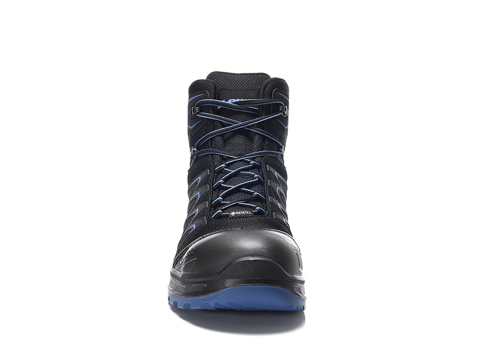 LOWA Sicherheitsstiefel LARROX Work GTX black-blue Mid S3 CI - bei HUG Technik ♡