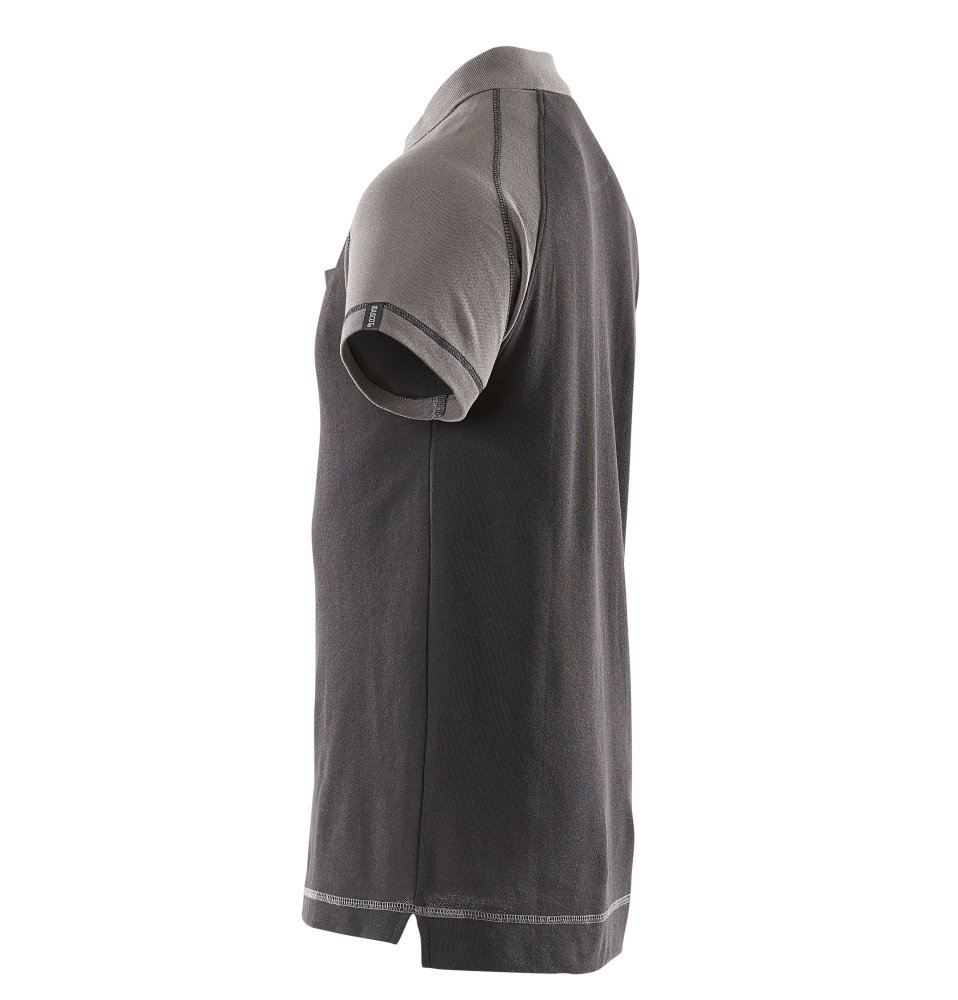 MASCOT® IMAGE Polo-Shirt mit Brusttasche »Bianco« Gr. 2XL, schwarz/anthrazit - direkt von HUG Technik ✓