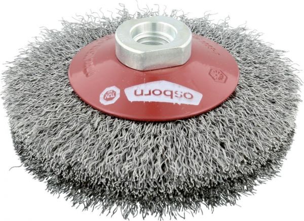 osborn® Kegelbürste Stahldraht M14 100x20mm gewellt - kommt direkt von HUG Technik 😊