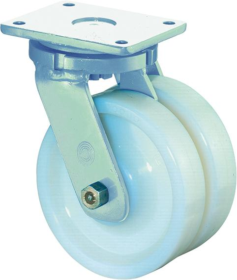 BS ROLLEN® Schwerlast-Doppel-Lenkrolle S100.B15, 250 x 2x60 mm, bis 2000 kg - bekommst Du bei HUG Technik ♡