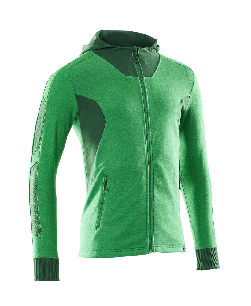MASCOT® ACCELERATE Kapuzensweatshirt mit Reißverschluss  Gr. 2XL/ONE, grasgrün/grün - gibt’s bei HUG Technik ✓