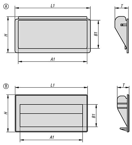 Schalengriff A=110, schwarz - K1077.1101 - bei HUG Technik ☆