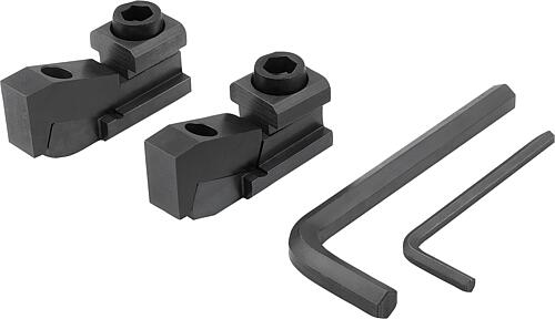 Flachspanner für T-Nut BN=12 Stahl, gehärtet und brüniert - K1230.122