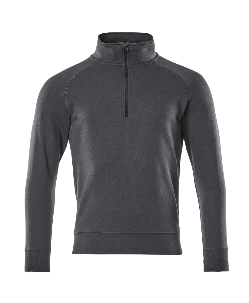 MASCOT® CROSSOVER Sweatshirt mit kurzem Reißverschluss »Nantes« Gr. 2XL, schwarzblau - direkt von HUG Technik ✓