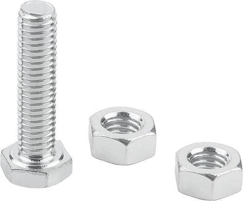 Andruckspindel starr, M06, L=25, Form: A, Stahl - K1442.006025 - bei HUG Technik ✭