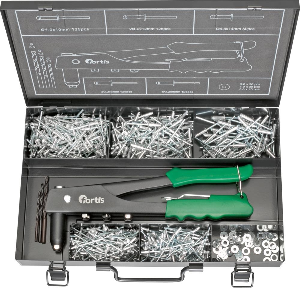 FORTIS Blindniet-Sortiment 604-teilig - bei HUG Technik ✭ FORTIS Blindniet-Sortiment 604-teilig - bei HUG Technik ✭