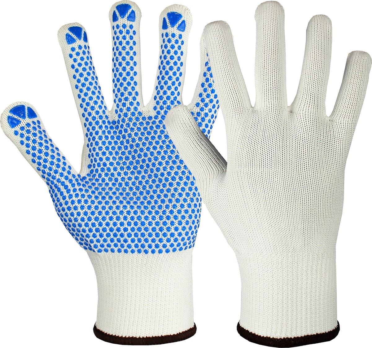NAMUR, NAMUR BLUE Arbeitshandschuh, BW-/Polyesterstrick mit Noppen - erhältlich bei ♡ HUG Technik ✓