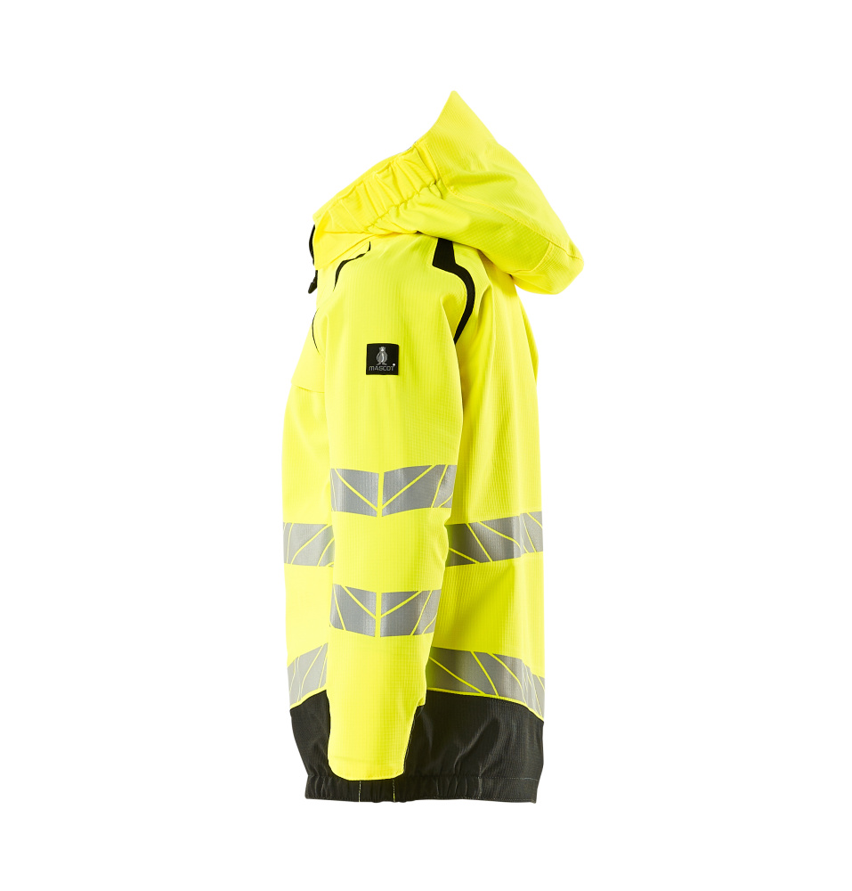 MASCOT® ACCELERATE SAFE Hard Shell Jacke für Kinder  Gr. 104, hi-vis gelb/schwarz - bei HUG Technik ✓