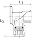 Wandwinkel, Messing, »speedfit« 1/2 BSP, für Rohr Außen-ø 15 mm - bei HUG Technik ✭