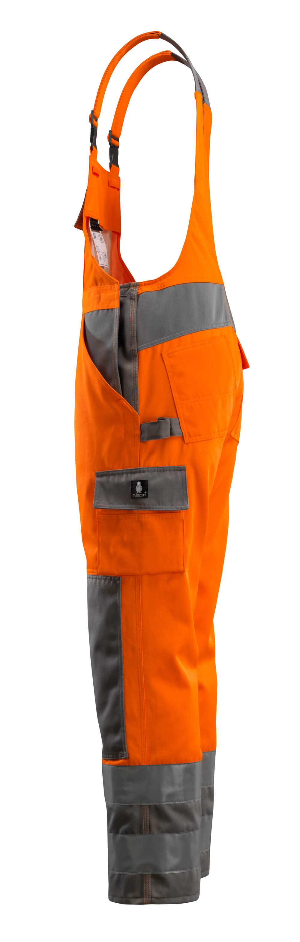 MASCOT® SAFE COMPETE Latzhose mit Knietaschen »Barras« Gr. 76/C46, hi-vis orange/anthrazit - bekommst Du bei ★ HUG Technik ✓
