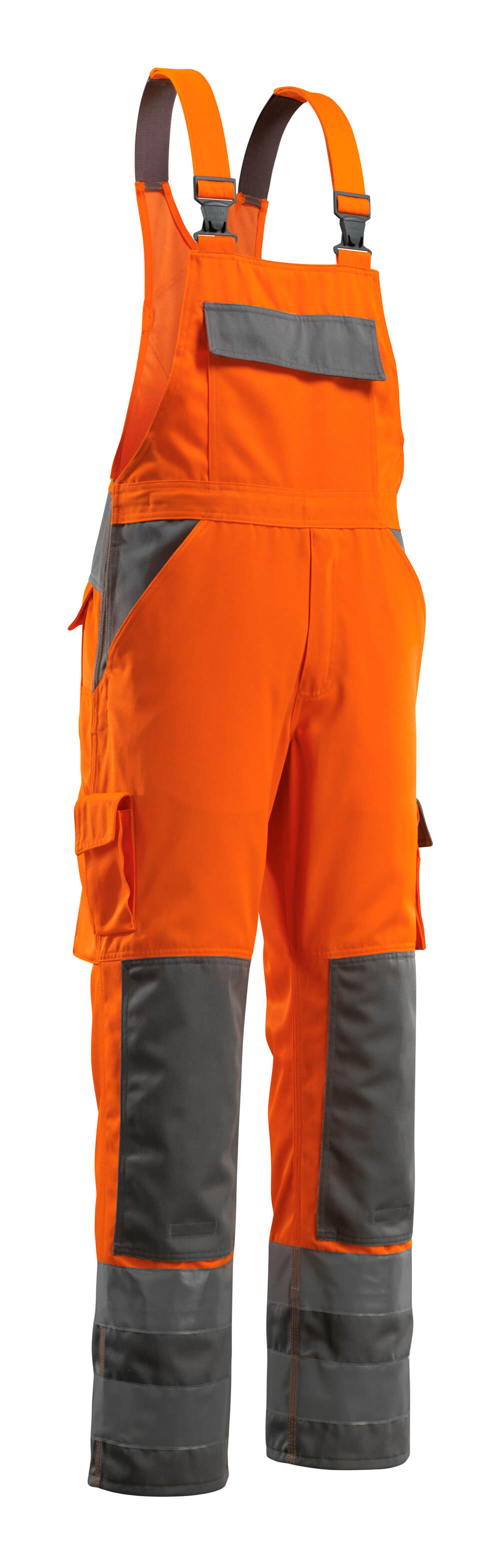 MASCOT® SAFE COMPETE Latzhose mit Knietaschen »Barras« Gr. 76/C46, hi-vis orange/anthrazit - jetzt NEU bei HUG Technik  😊