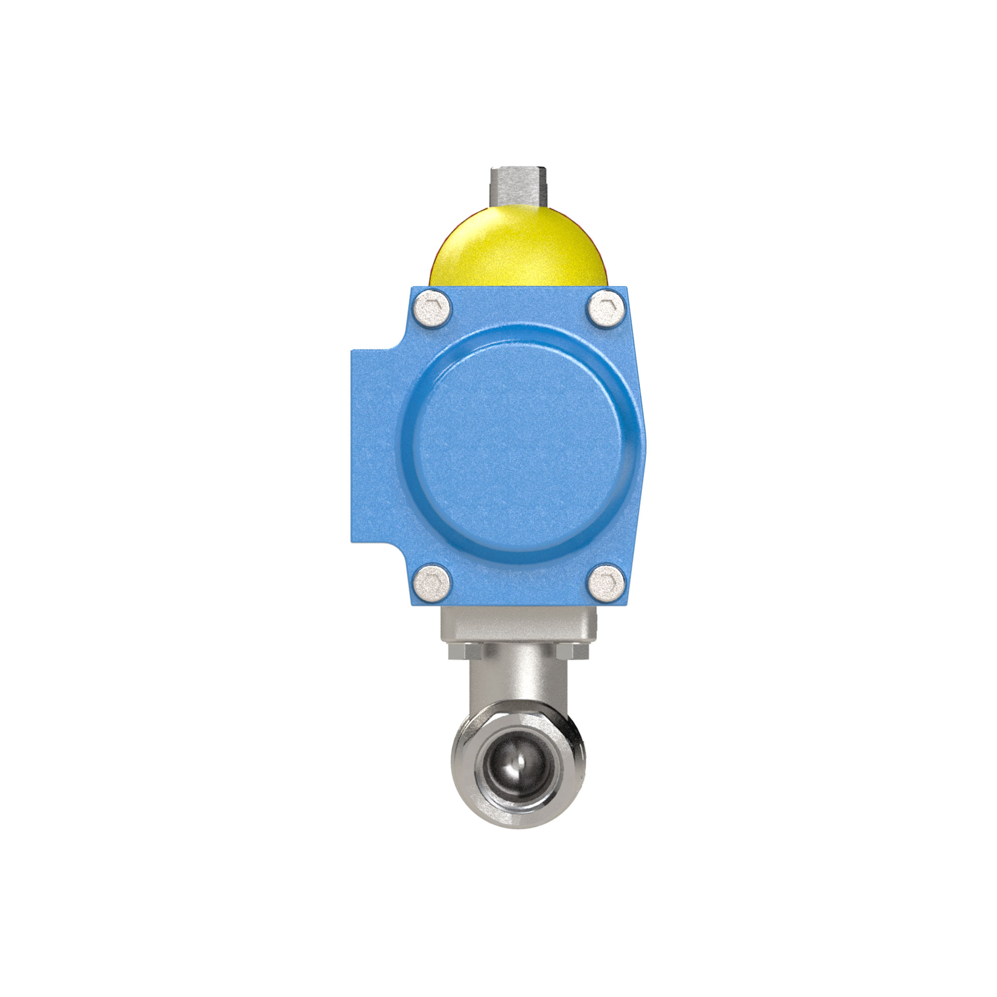 Messingkugelhahn, pneumatischer Stellantrieb federöffnend, Rp 3 - bekommst Du bei ★ HUG Technik ✓