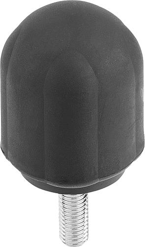 Spanngriff hoch M06x15, Form: L Thermoplast, Komp: Stahl - K0280.4206X15 - bei HUG Technik ♡