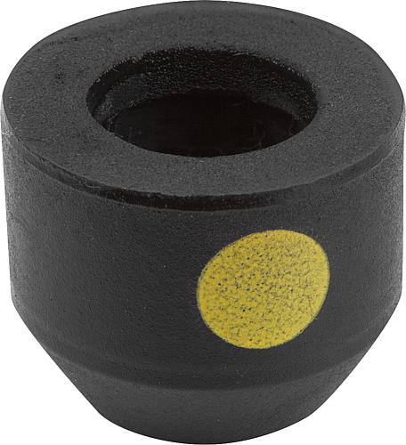 Schutzkappe, ölbeständig, antistatisch, Form: B Abgeschrägt, D=11 für=M04, Esd, Neopren schwarz RAL9011 - K0106.0124 - direkt von HUG Technik ✓