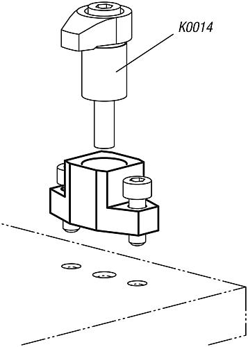 Spannhakenaufnahme Form: A abgerundet, H=16, D1=14, Vergütungsstahl schwarz brüniert - K0851.04016 - bei HUG Technik ✭