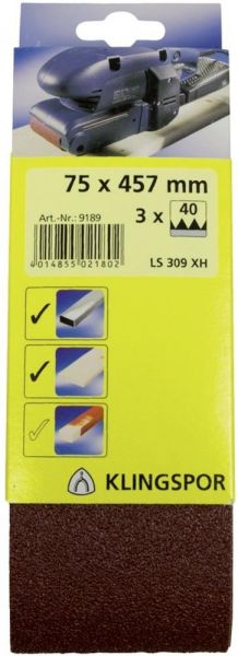 KLINGSPOR LS 309 XH Hobbänder, 100 x 560 mm Korn 120 F5 - bei HUG Technik ✓ KLINGSPOR LS 309 XH Hobbänder, 100 x 560 mm Korn 120 F5 - bei HUG Technik ✓