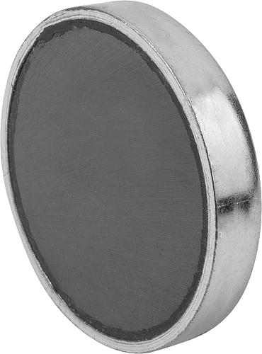 Magnet L=4,5 Hartferrit, Flachgreifer, D=10 ±0,15 - K0548.01