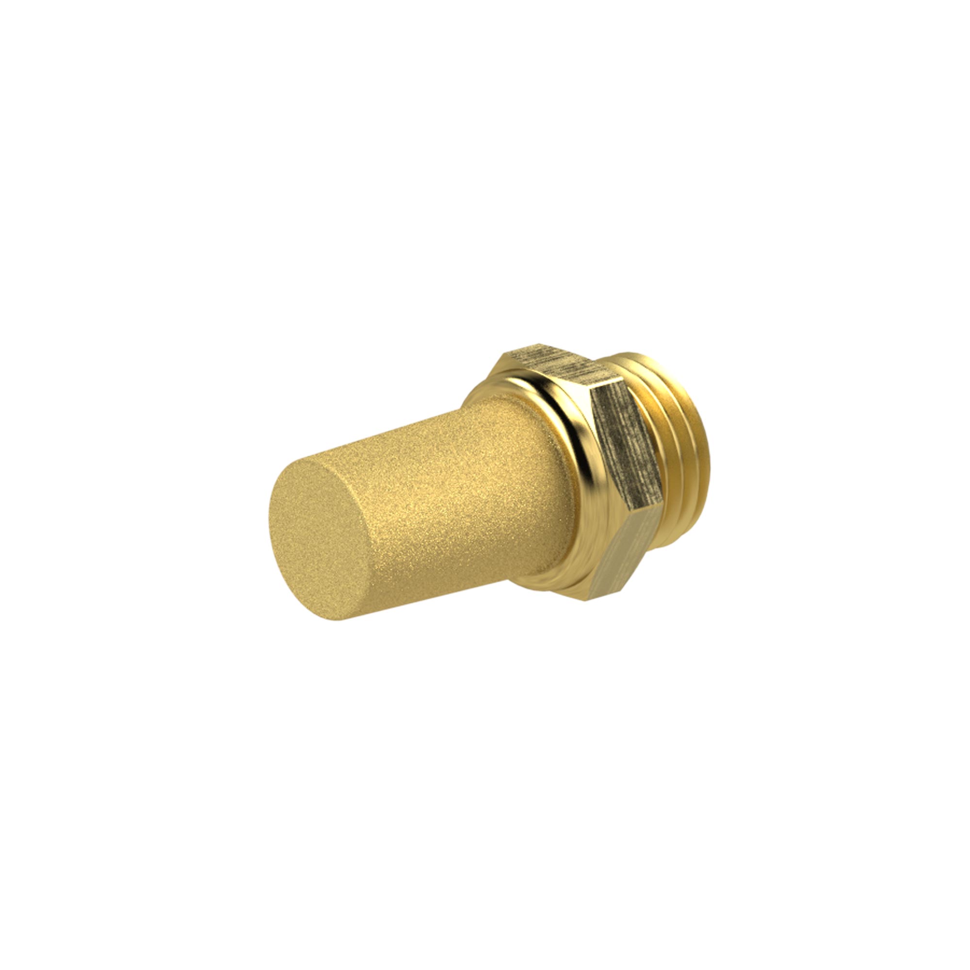Sinterbronce-Schalldämpfer, Messing Gewinde/Sechskant, G 1, SW 36 - gibt’s bei ☆ HUG Technik ✓