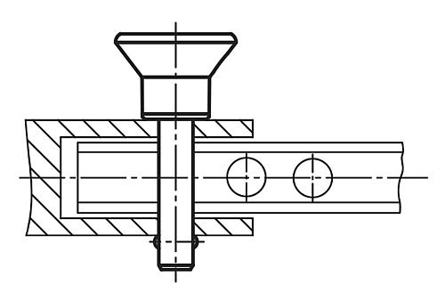 Steckbolzen Thermoplast, Komp: Edelstahl, D1=10, L=15 - K0365.3310015 - bei HUG Technik ✓