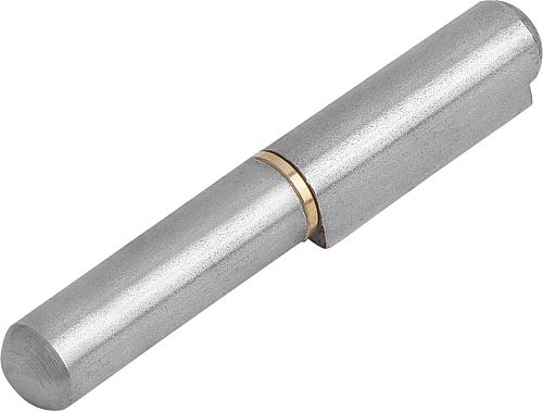 Scharnier schweißbar D=10 L=60, Form: A Stahl, Komp: Stahl - K0984.010060012