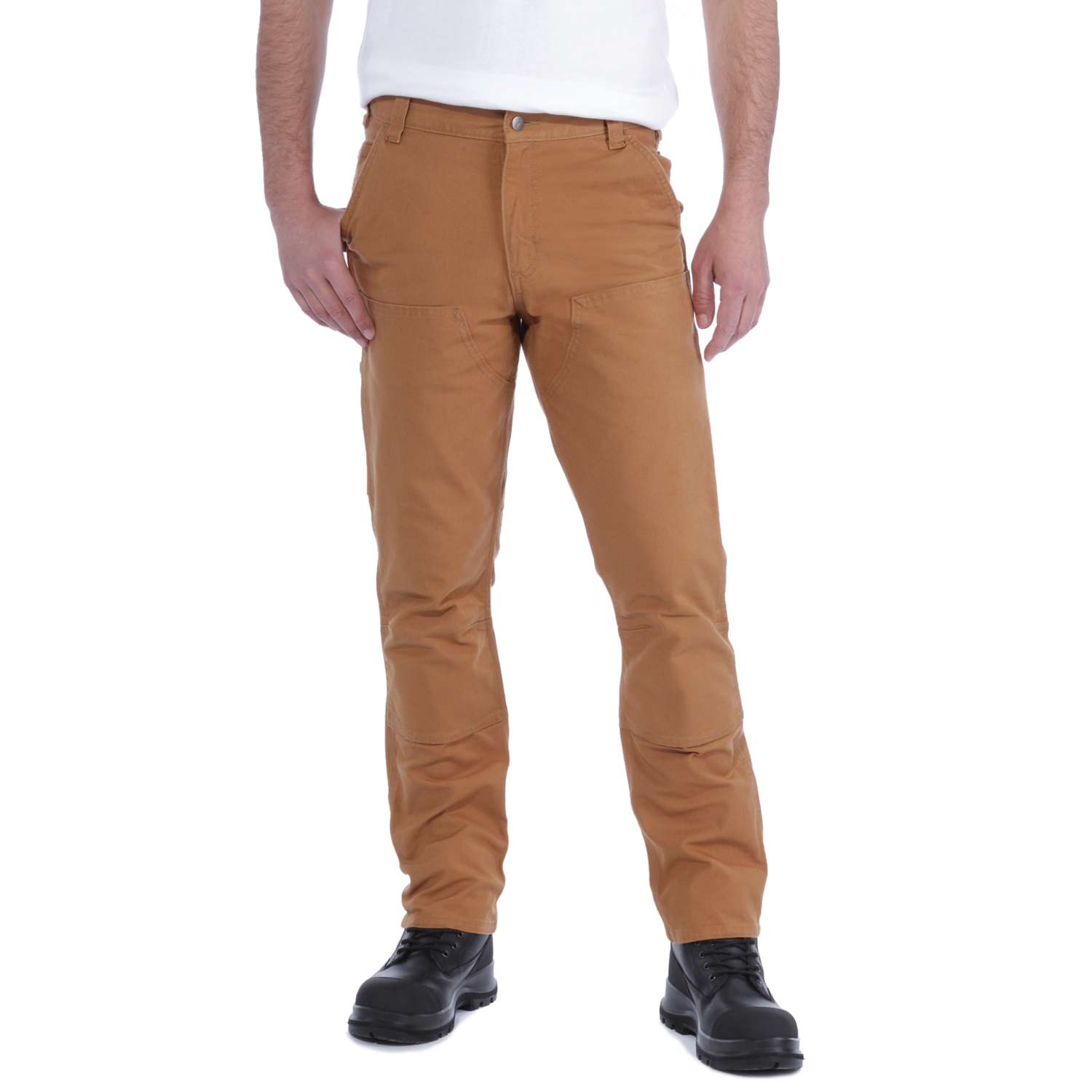 carhartt® Herren Canvas-Hose STRETCH DUCK DOUBLE FRONT, carhartt® brown - bei HUG Technik ♡