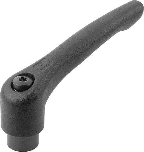 Klemmhebel Gr.4 M10 Stahl, schwarz - K0752.4101