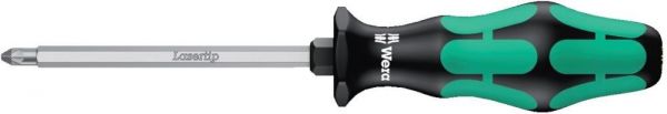 Wera® Schraubendreher für Kreuzschlitz Pozidriv 355 SK PZ, PZ 0 x 60mm - direkt bei HUG Technik ✓