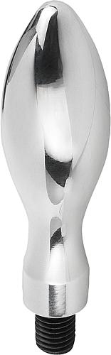 Ballengriff feststehend M06, Form: E Aluminium, DIN39, Komp: Stahl, L1=50 - K0167.0616050 - kommt direkt von HUG Technik 😊