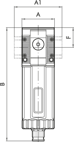 Filter »SYNTESI«, BG2, G 1/2, 5µm, RA vollautomatisch - erhältlich bei ✌ HUG Technik ✓