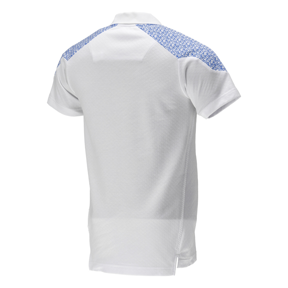 MASCOT® FOOD & CARE Polo-Shirt  Gr. 2XL, weiß/azurblau - bekommst Du bei ★ HUG Technik ✓