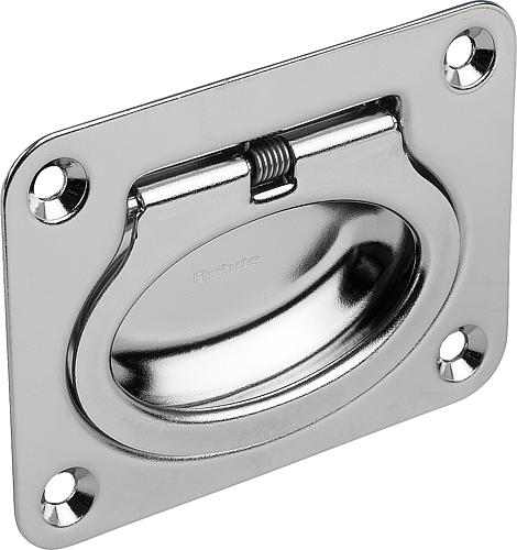 Schalengriff klappbar, Form: B Edelstahl - K0243.2075058 - bekommst Du bei HUG Technik ♡