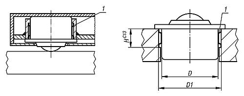 Zeichnung Toleranzring D=100 FEDERBANDSTAHL - K0766.100 - kommt direkt von HUG Technik 😊