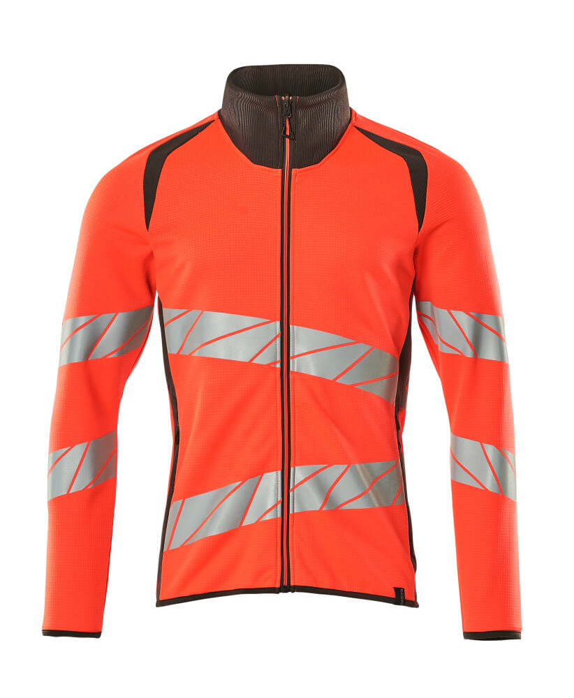 MASCOT® ACCELERATE SAFE Sweatshirt mit Reißverschluss  Gr. 2XL, hi-vis rot/dunkelanthrazit - bei HUG Technik ✭