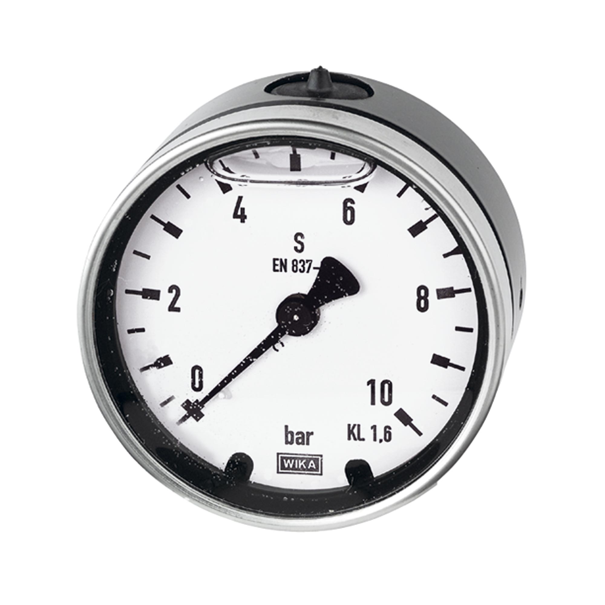 Glyzerinmano, Metallgeh., G 1/2 hinten exzentr., 0-600 bar, Ø 100 - erhältlich bei ❣ HUG Technik ✓