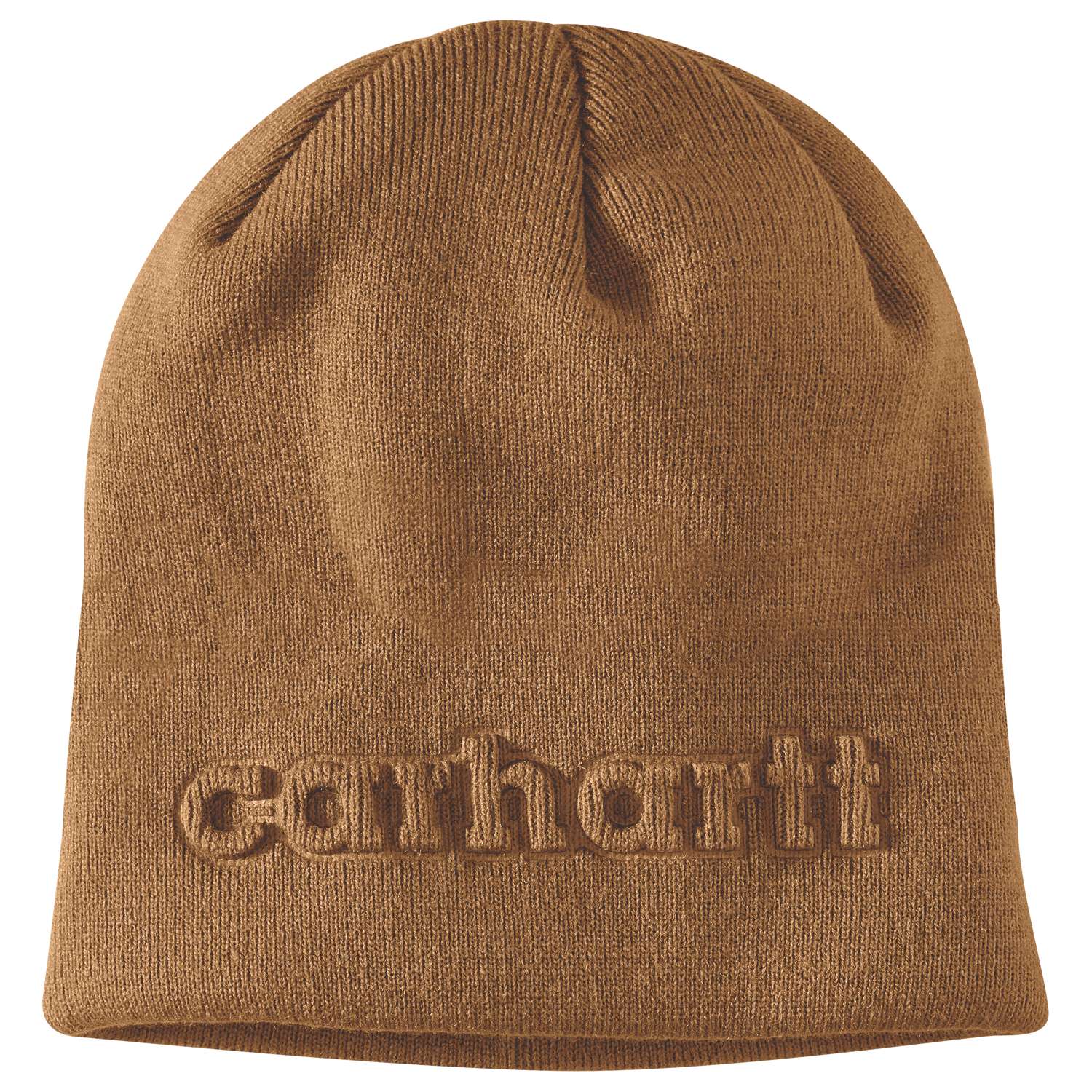 carhartt® Herren Mütze »KNIT EMBOSSED BEANIE« carhartt® brown Flach  - bei HUG Technik ✭