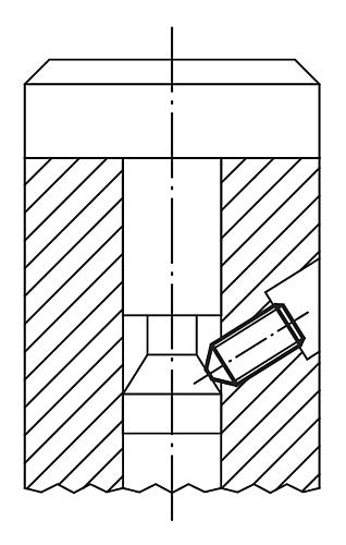 Gewindestift, Innensechskant mit Spitze DIN EN ISO4027 M03X10, Edelstahl blank - K0797.103X10 - direkt bei HUG Technik ✓