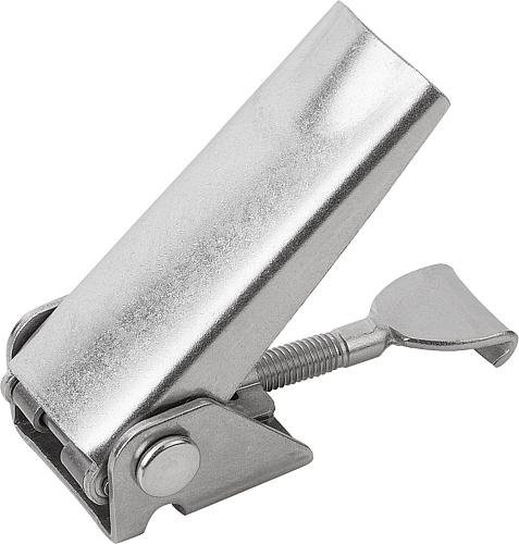 Spannverschluss einstellbar, Form: A Edelstahl, Anschraubbohrung verdeckt - K0047.1420602 - bei HUG Technik ☆