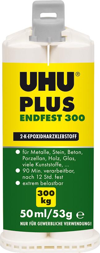 UHU® 2-Komponentenepoxidkleber PLUS ENDFEST 300 - direkt von HUG Technik ✓