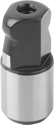 Aufnahmebolzen mit Kugelansatz C=14, Form:C Werkzeugstahl, Abgeflacht - K0350.142 - direkt von HUG Technik ✓
