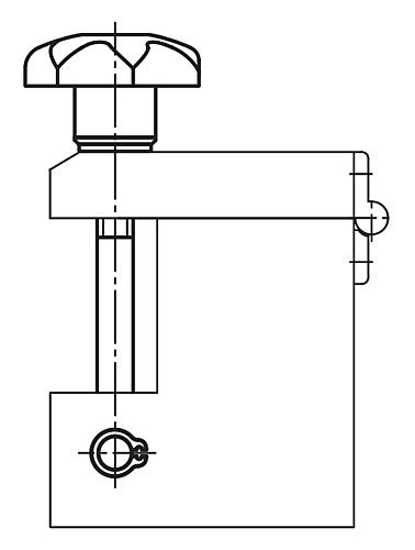 Schwenkschraube Stahl, Komp:Thermoplast - K0053.06050 - bei HUG Technik ☆
