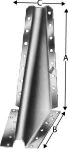 Simpson Strong-Tie® Winkelverbinder KNAG130 125 x 125 x 80 mm - erhältlich bei ♡ HUG Technik ✓