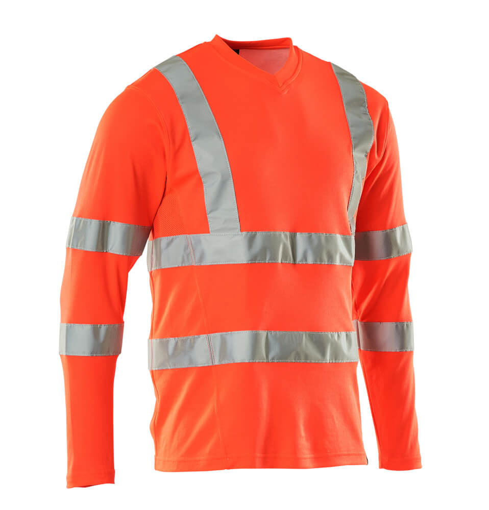 MASCOT® SAFE CLASSIC T-Shirt, Langarm  Gr. 2XL, hi-vis rot - erhältlich bei ✭ HUG Technik ✓